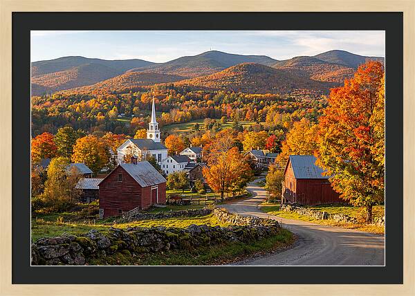 Stowe Vermont In Peak Autumn