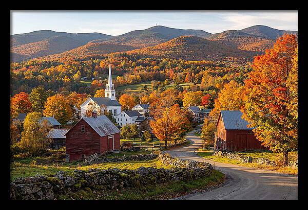 Stowe Vermont In Peak Autumn