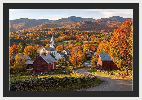 Stowe Vermont In Peak Autumn