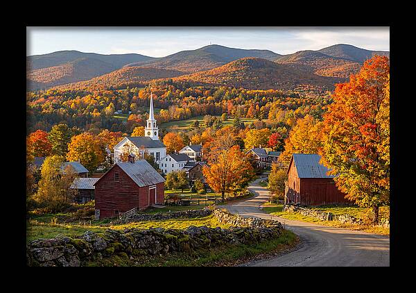 Stowe Vermont In Peak Autumn