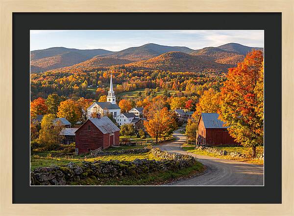 Stowe Vermont In Peak Autumn