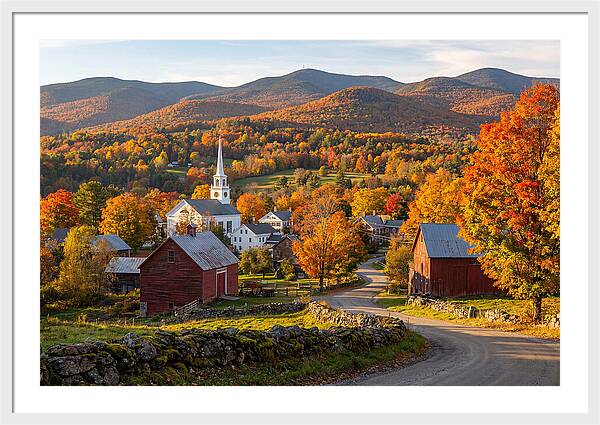 Stowe Vermont In Peak Autumn