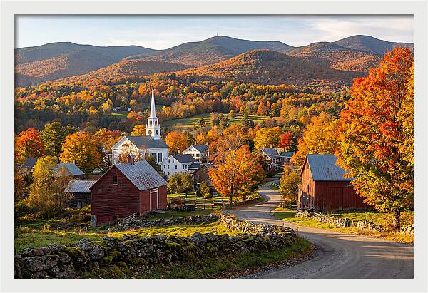 Stowe Vermont In Peak Autumn