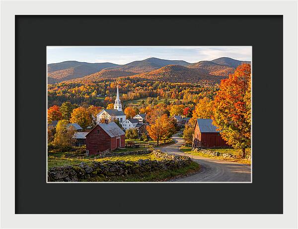 Stowe Vermont In Peak Autumn