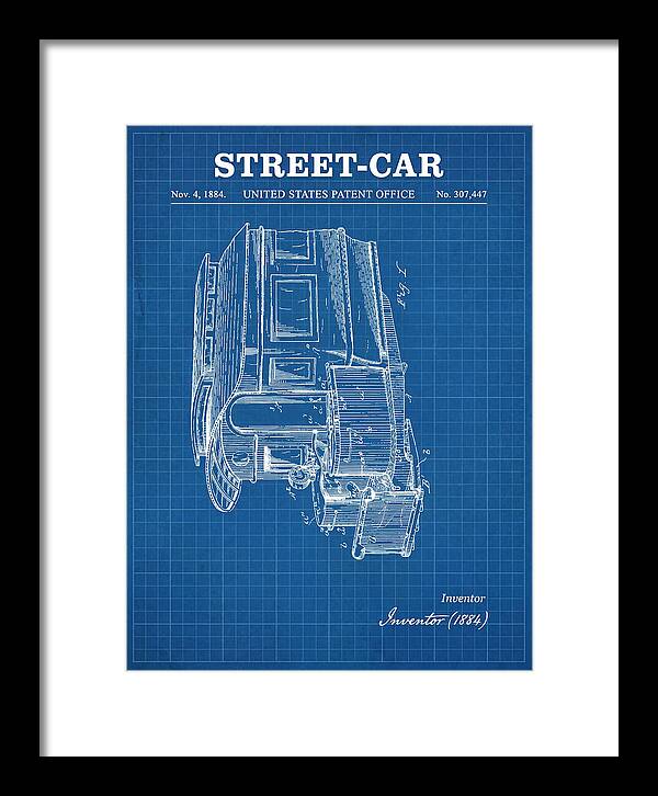 Street Car Blueprint Patent Us307447