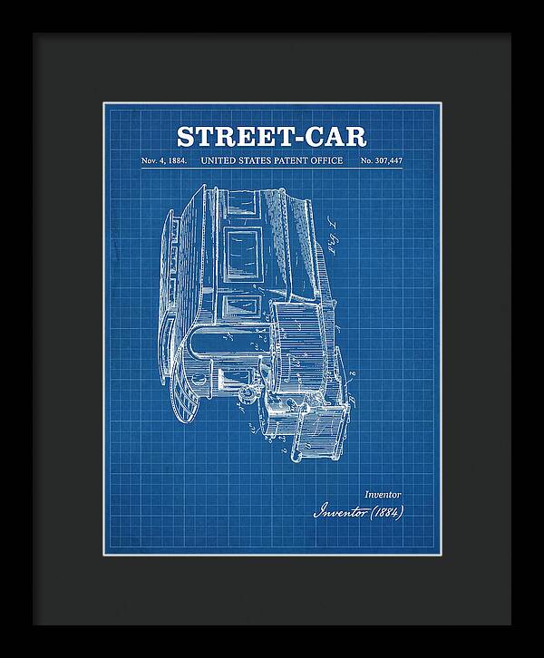 Street Car Blueprint Patent Us307447