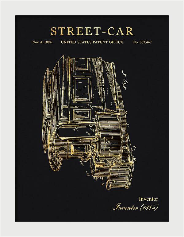 Street Car Gold Patent Us307447