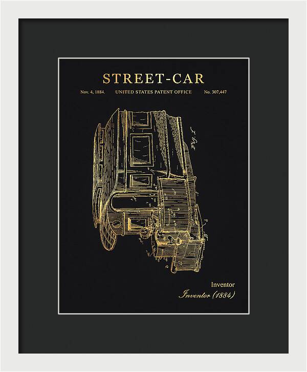 Street Car Gold Patent Us307447