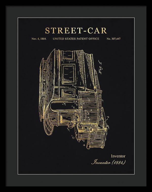 Street Car Gold Patent Us307447