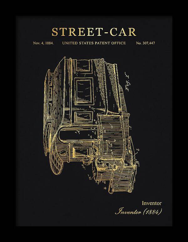 Street Car Gold Patent Us307447