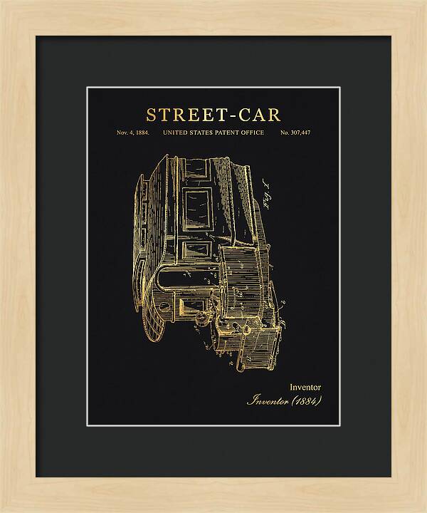 Street Car Gold Patent Us307447