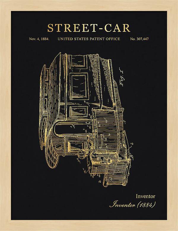 Street Car Gold Patent Us307447