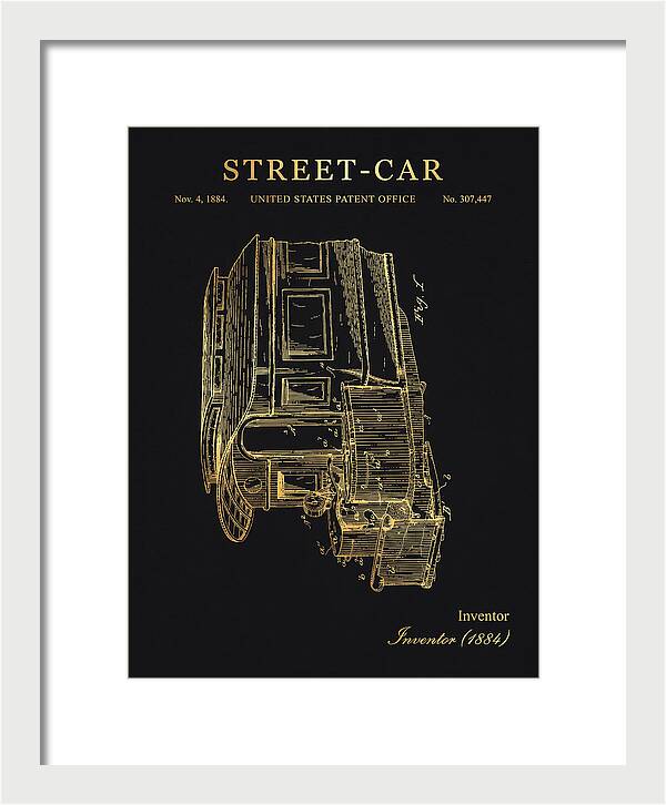 Street Car Gold Patent Us307447