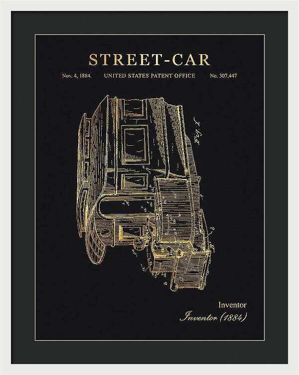 Street Car Gold Patent Us307447
