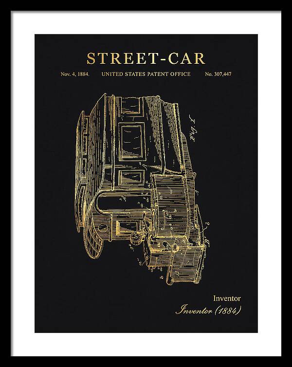 Street Car Gold Patent Us307447