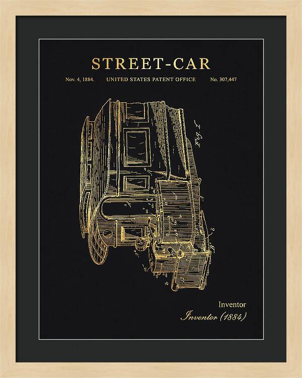 Street Car Gold Patent Us307447
