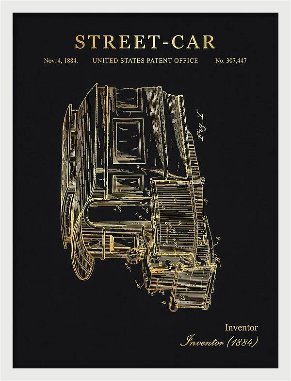 Street Car Gold Patent Us307447