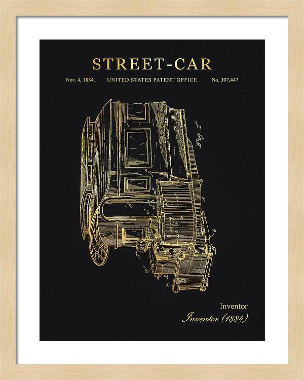 Street Car Gold Patent Us307447