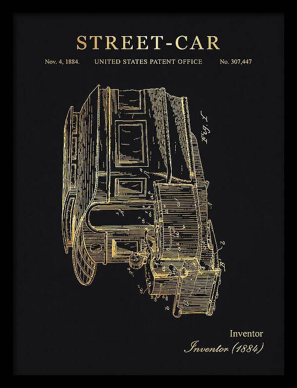 Street Car Gold Patent Us307447