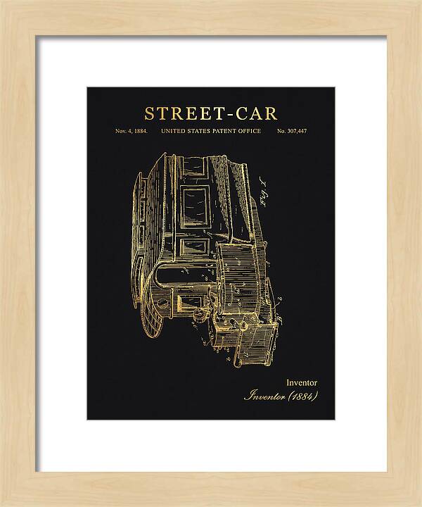 Street Car Gold Patent Us307447