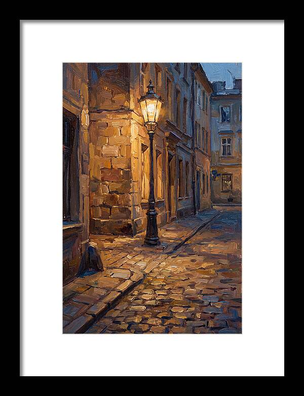 Street Lamp Glow At Dusk