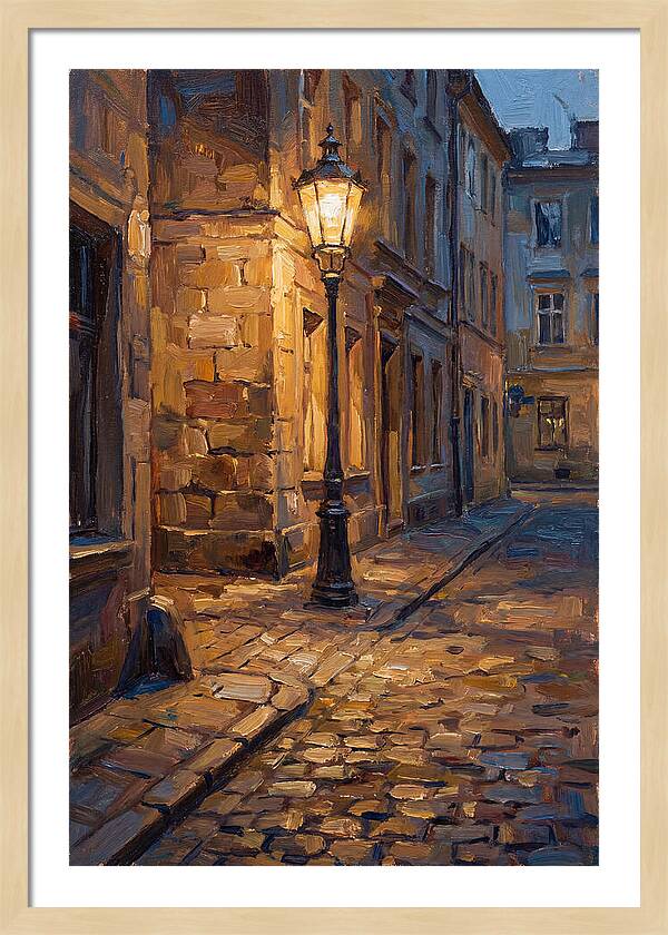 Street Lamp Glow At Dusk
