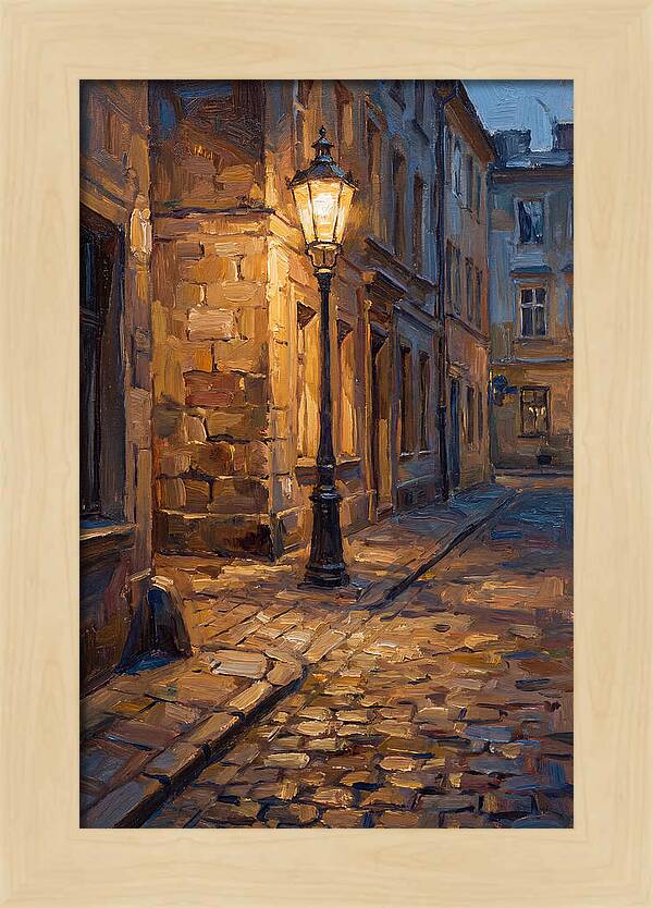 Street Lamp Glow At Dusk