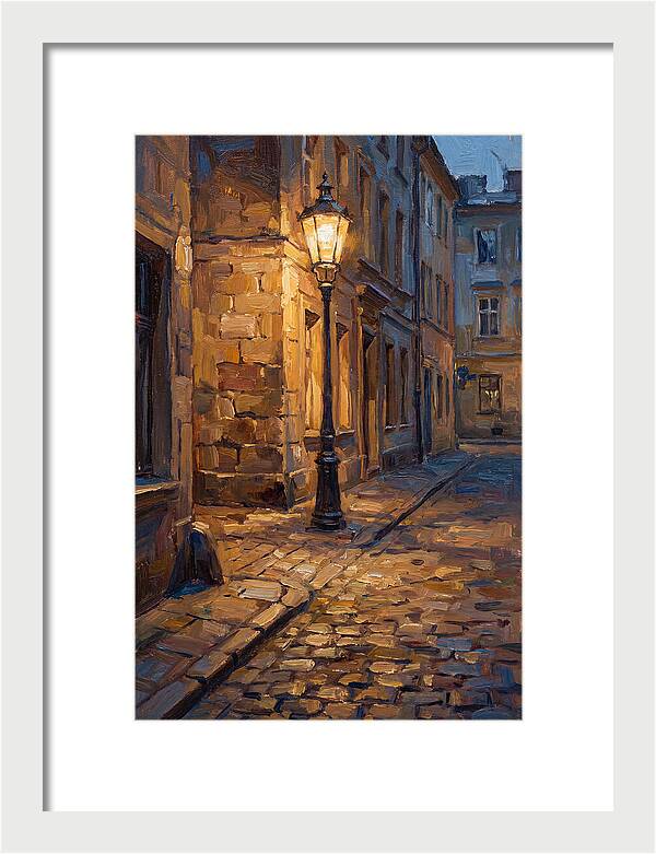 Street Lamp Glow At Dusk