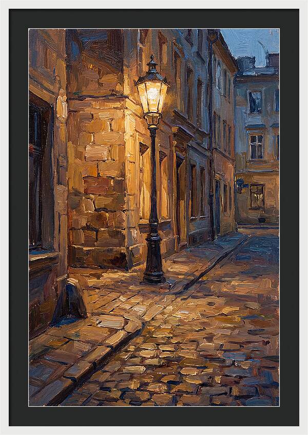 Street Lamp Glow At Dusk