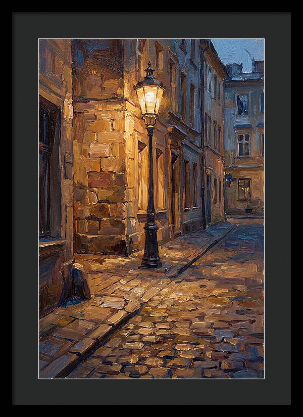 Street Lamp Glow At Dusk