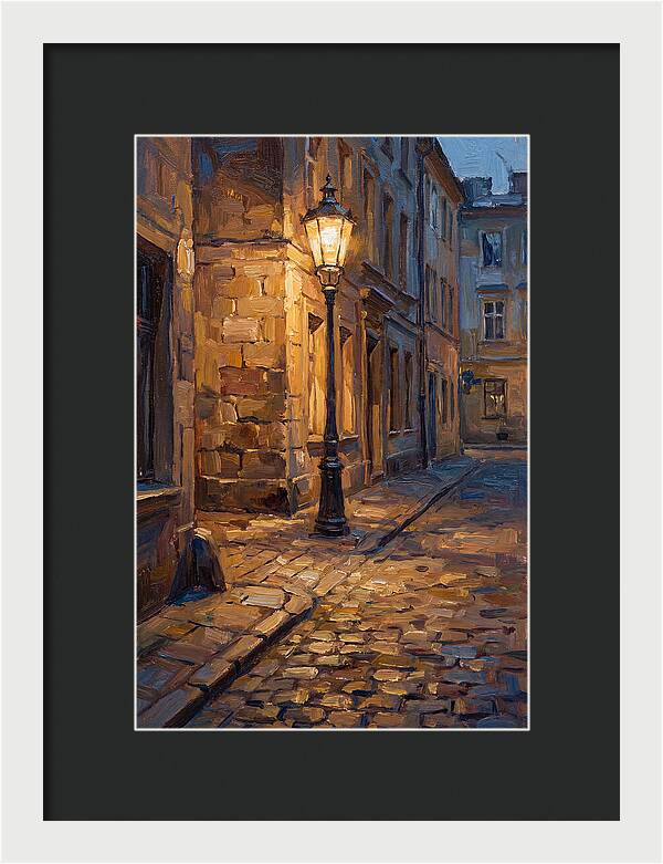Street Lamp Glow At Dusk