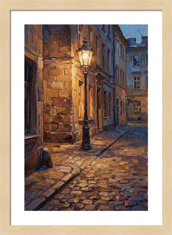 Street Lamp Glow At Dusk