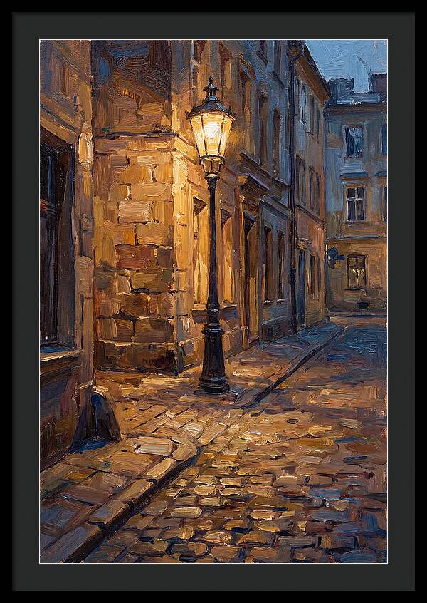Street Lamp Glow At Dusk