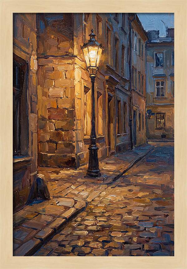 Street Lamp Glow At Dusk