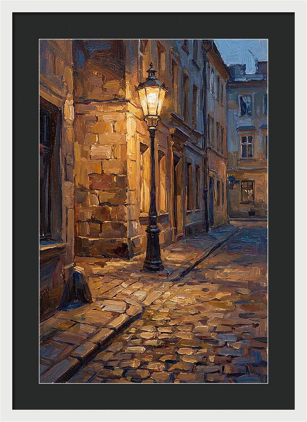 Street Lamp Glow At Dusk