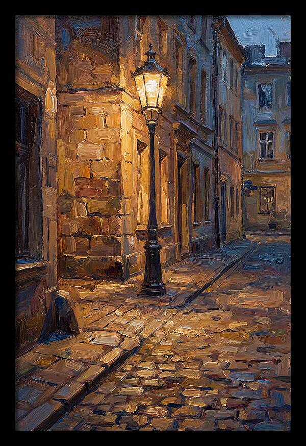 Street Lamp Glow At Dusk
