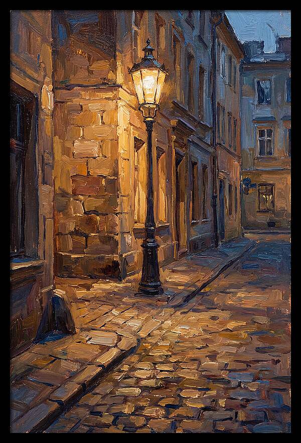 Street Lamp Glow At Dusk