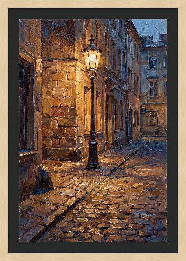 Street Lamp Glow At Dusk