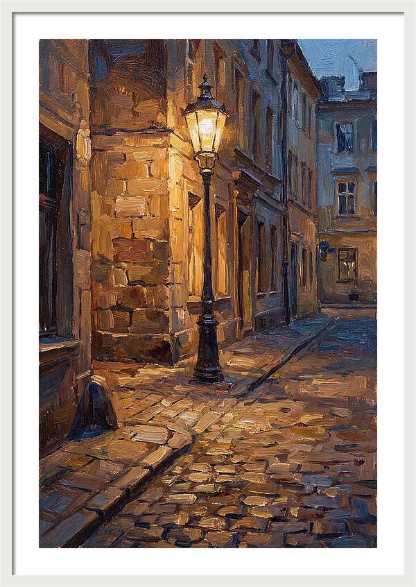 Street Lamp Glow At Dusk
