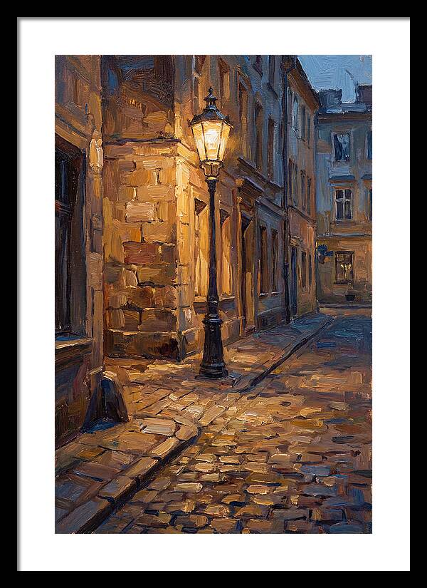 Street Lamp Glow At Dusk
