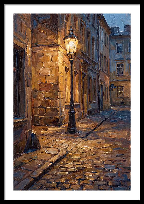 Street Lamp Glow At Dusk