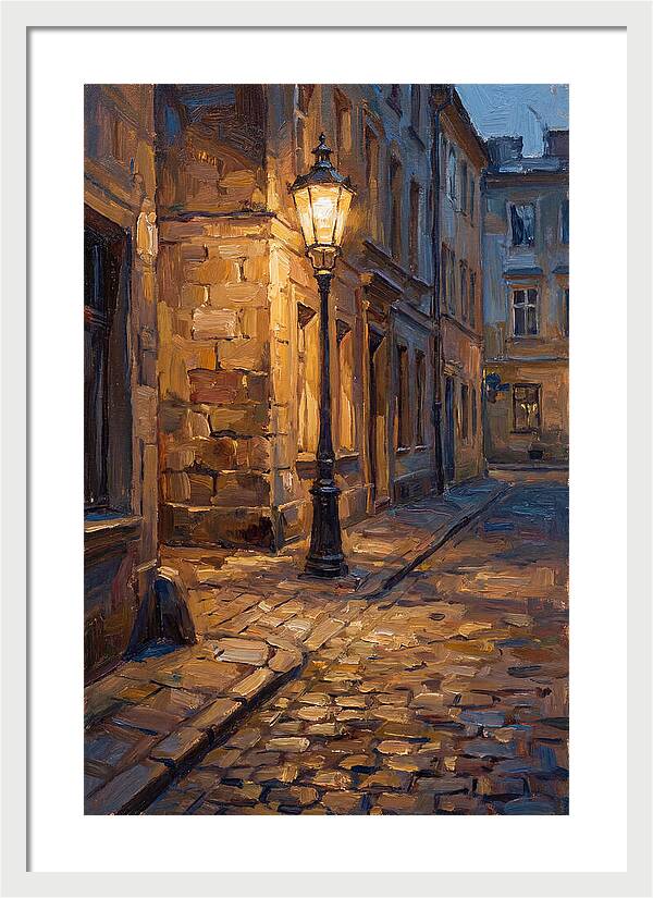 Street Lamp Glow At Dusk