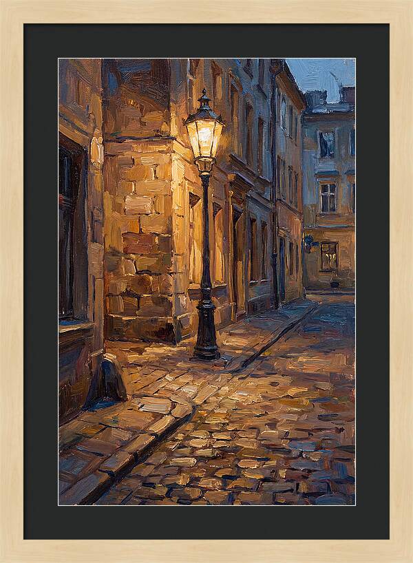 Street Lamp Glow At Dusk