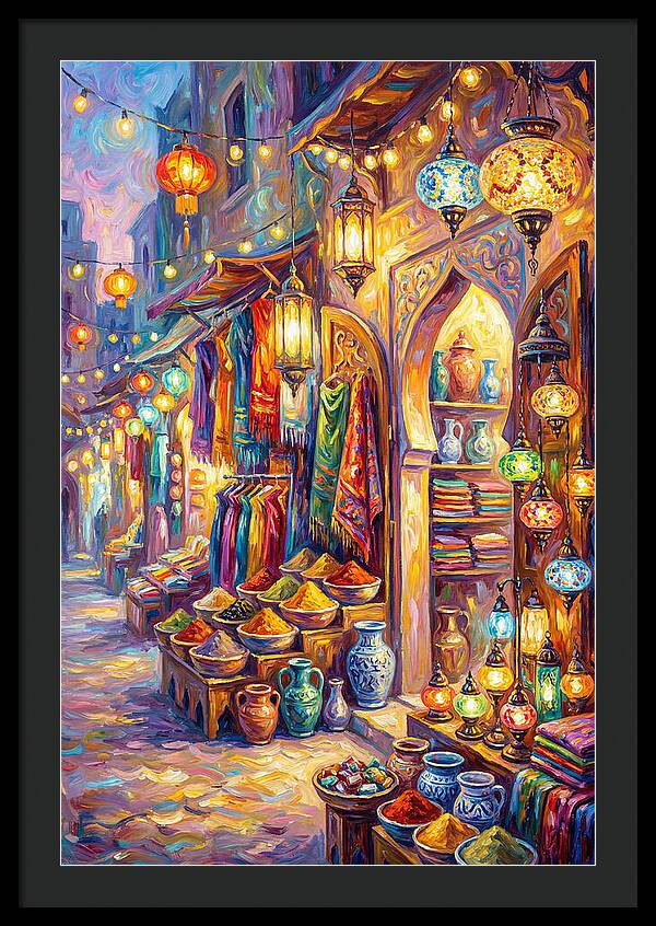 Street Market Scene