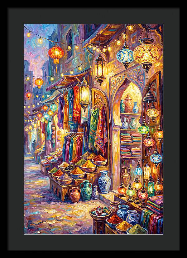 Street Market Scene