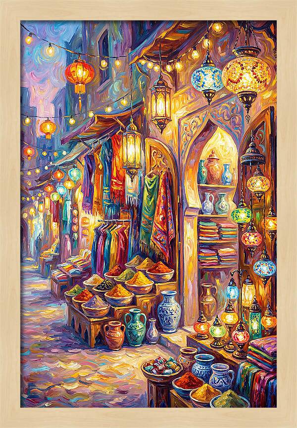 Street Market Scene