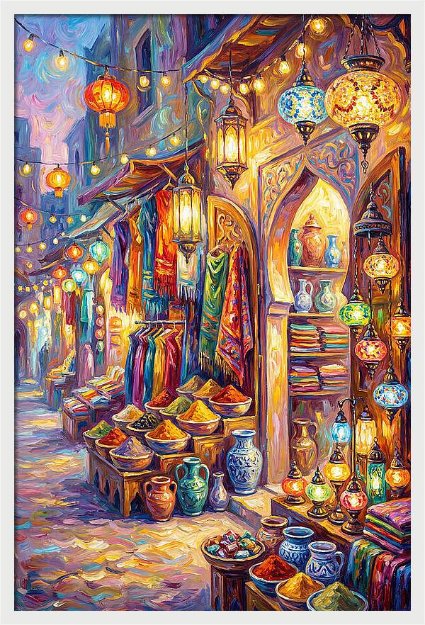 Street Market Scene