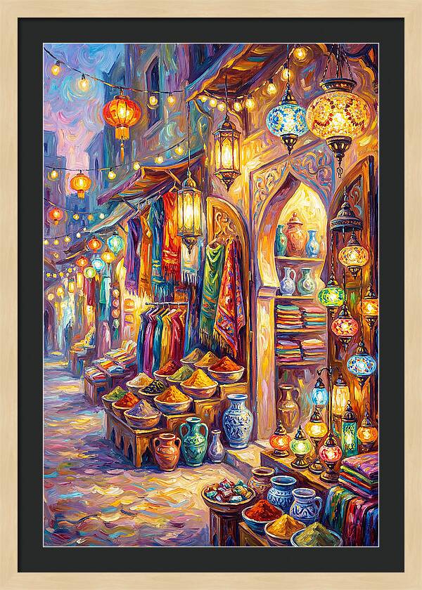 Street Market Scene