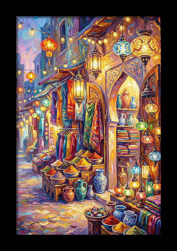 Street Market Scene