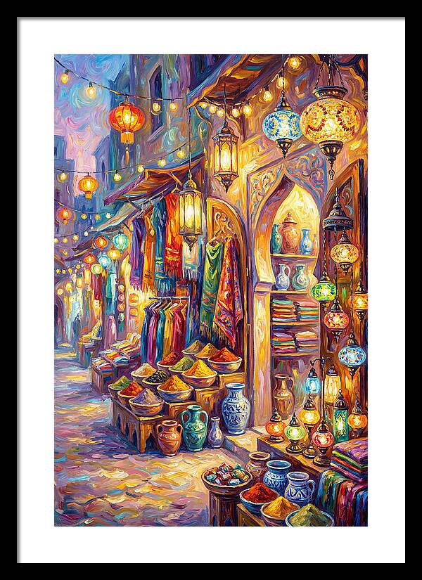 Street Market Scene